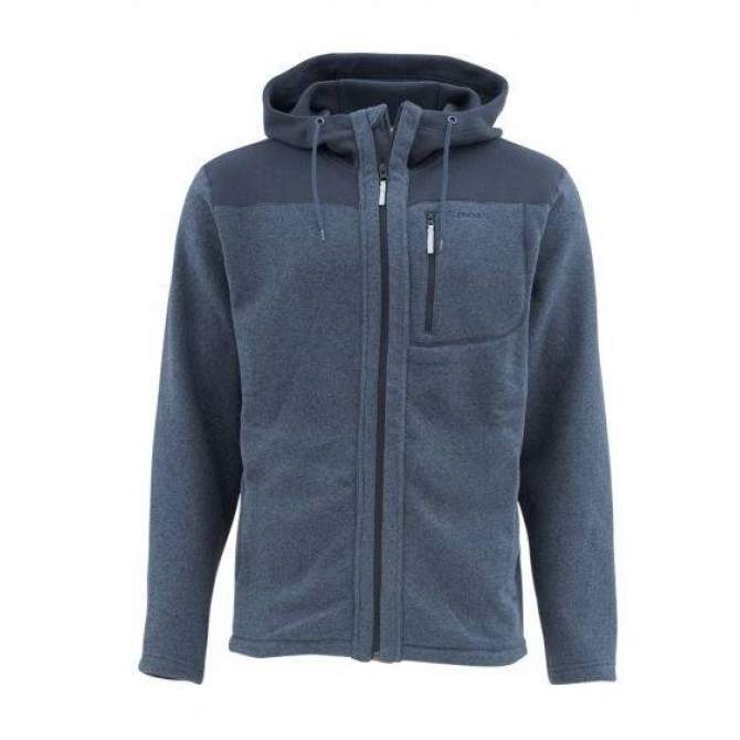 Simms Rivershed  Full Zip Hoody, Admiral Blue