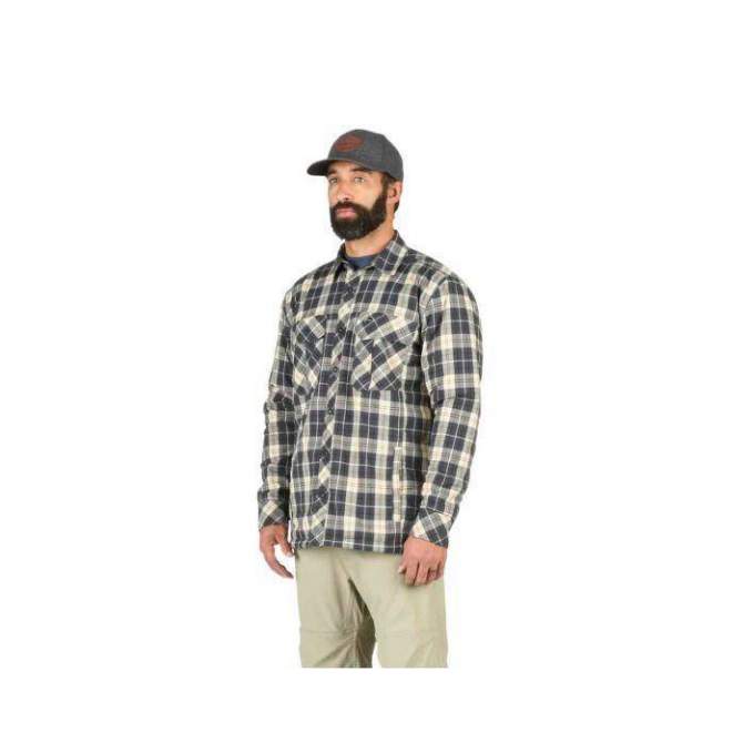 Simms Guide Insulated Shaket, Light Khaki Plaid