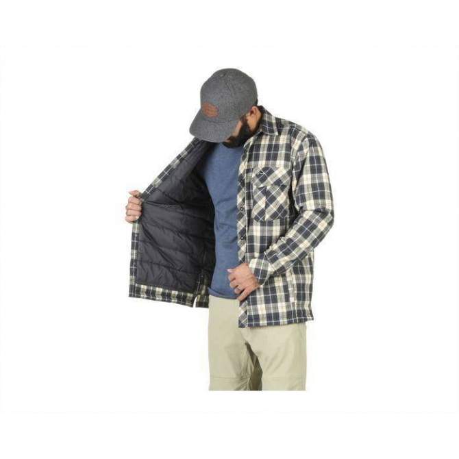 Simms Guide Insulated Shaket, Light Khaki Plaid