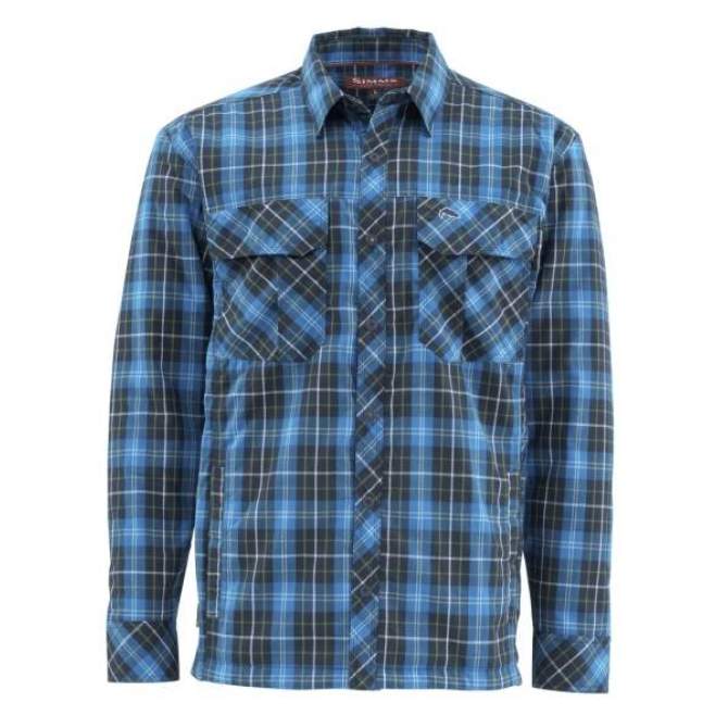 Simms Guide Insulated Shaket, Admiral Blue Plaid