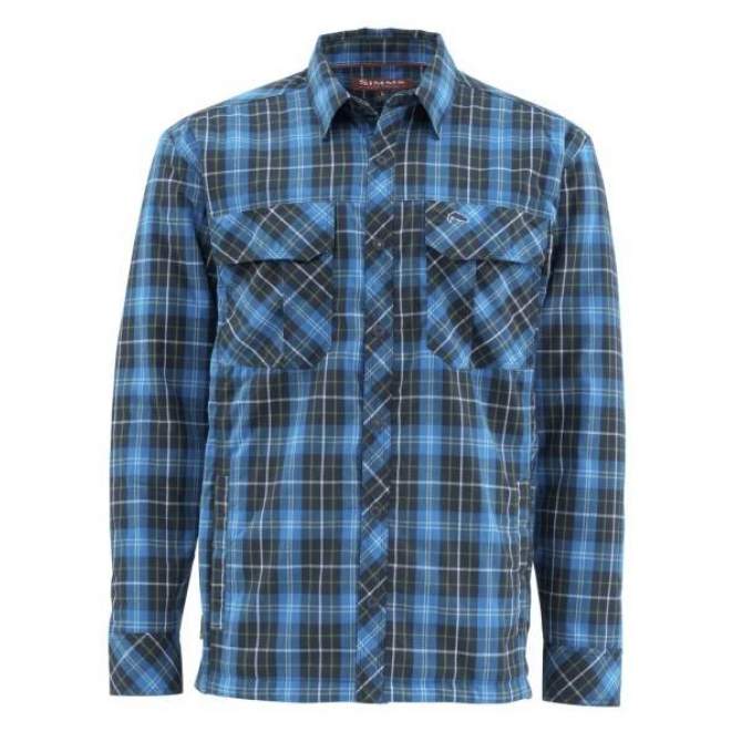Simms Guide Insulated Shaket, Admiral Blue Plaid