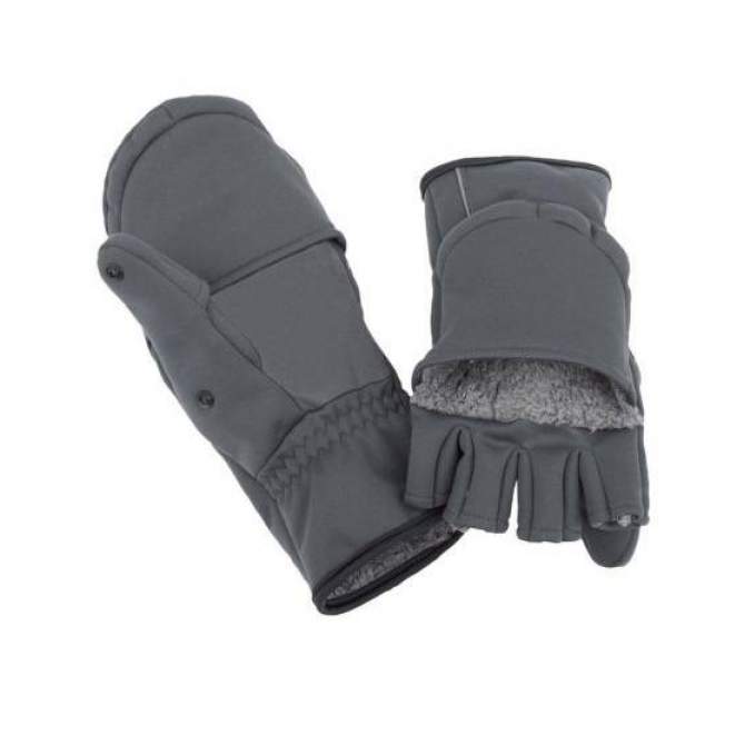 Simms Guide Windbloc Foldover Mitt, Raven