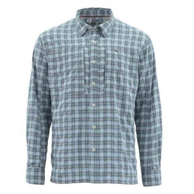 Simms BugStopper LS Shirt, Storm Plaid