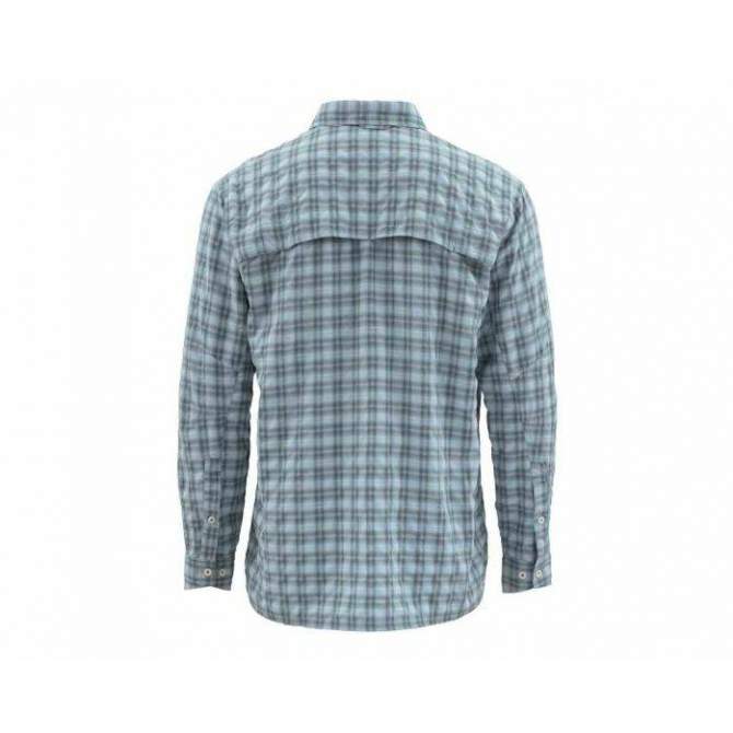 Simms BugStopper LS Shirt, Storm Plaid