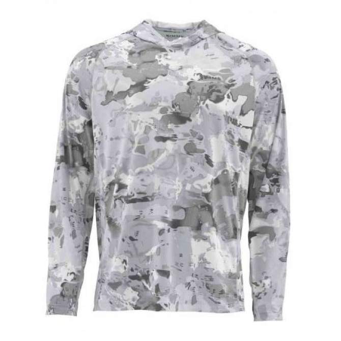 Купить Simms SolarFlex Hoody - Print, Cloud Camo Grey Simms SolarFlex Hoody - Print, Cloud Camo Grey