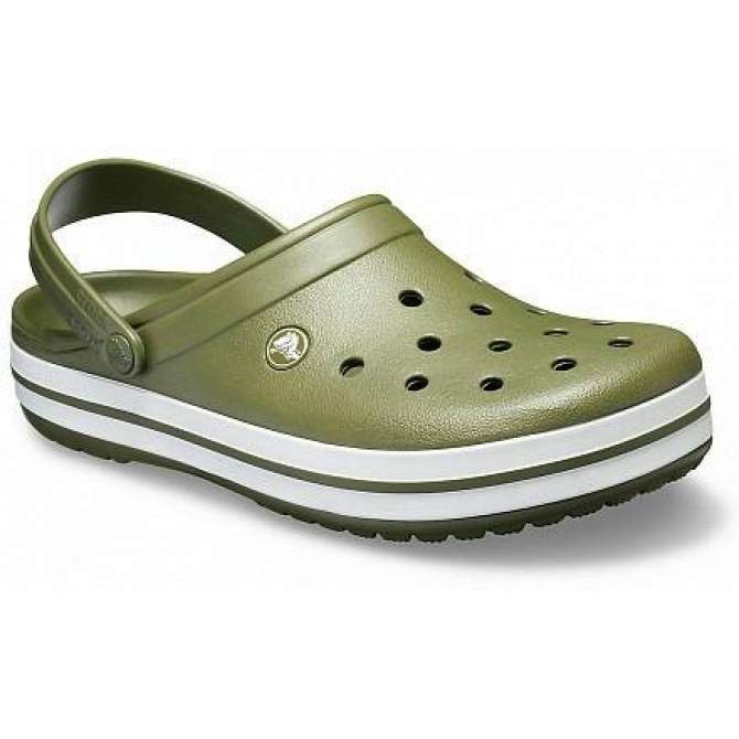 CROCS Crocband Army Green-White