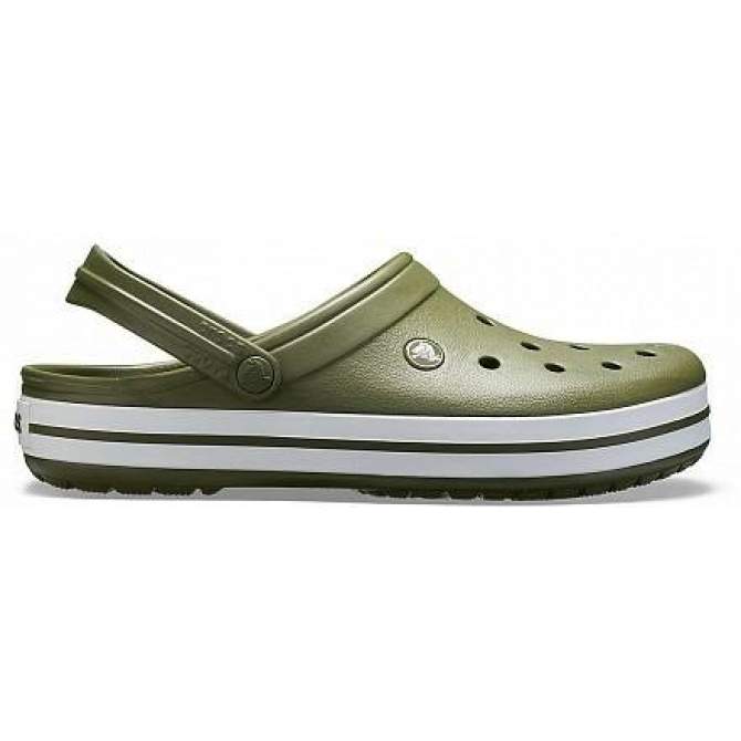 CROCS Crocband Army Green-White