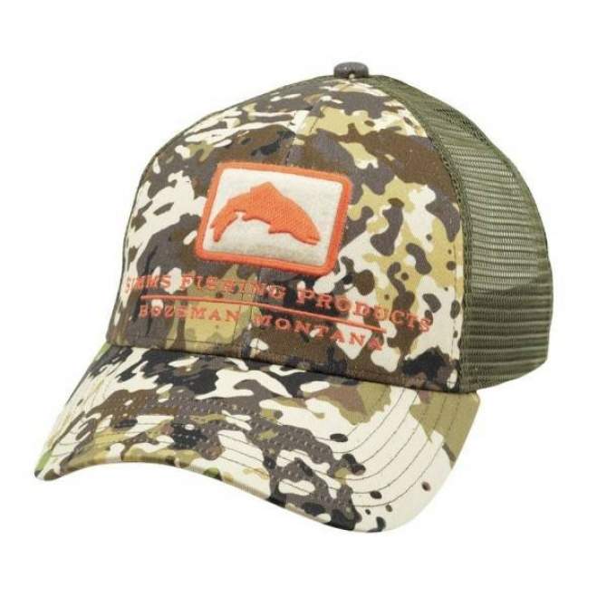 Simms Trout Icon Trucker, River Camo