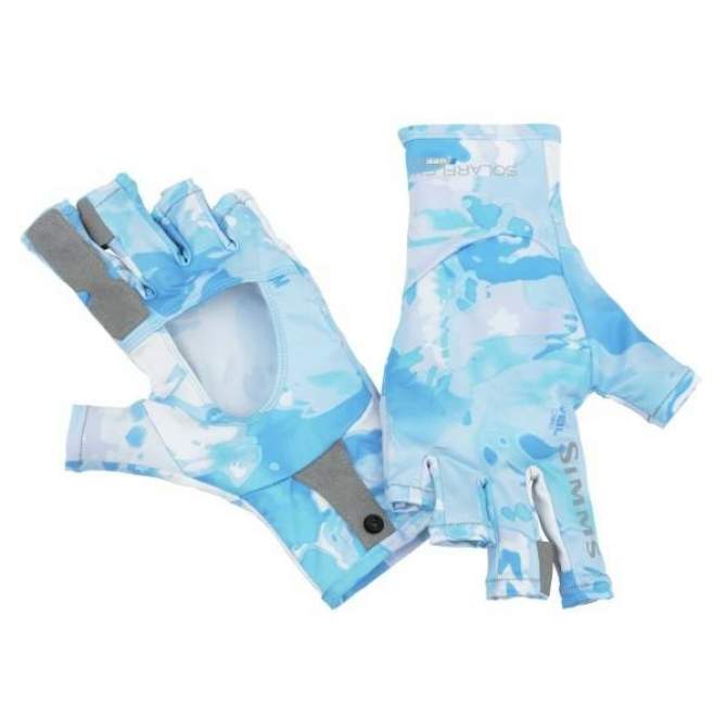 Simms SolarFlex SunGlove, Cloud Camo Blue