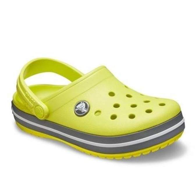 CROCS Crocband Clog K Citrus-Slate Grey