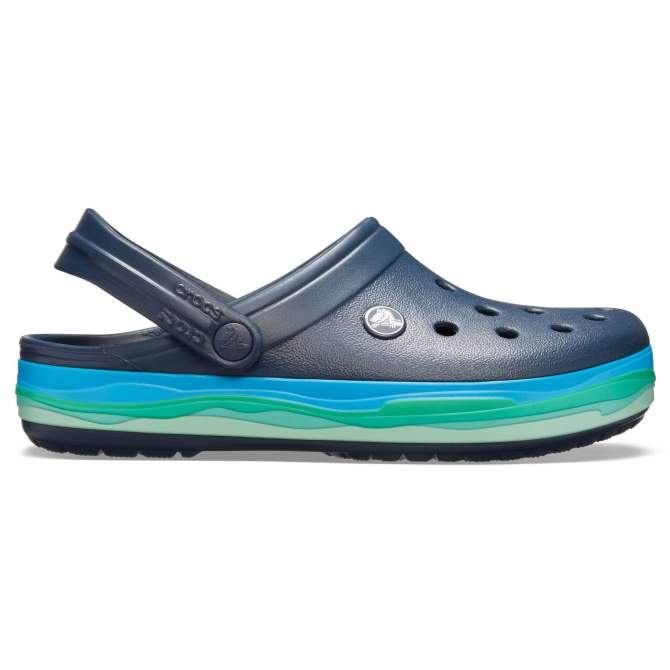 CROCS Crocband Wavy Band Clog Navy-Multi