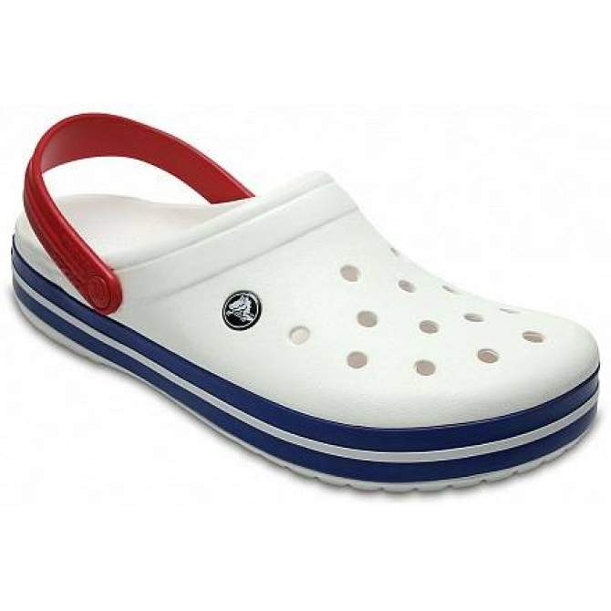 CROCS Crocband White-Blue Jean