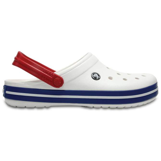 Купить CROCS Crocband White-Blue Jean CROCS Crocband White-Blue Jean