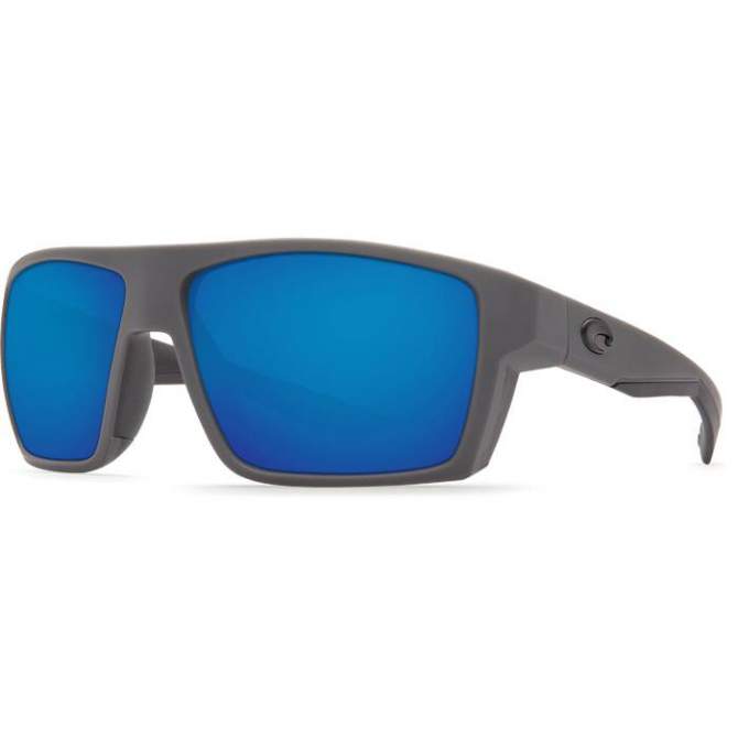 Costa Bloke, Blue Mirror 580P, Matte Gray+Matte Black Frame