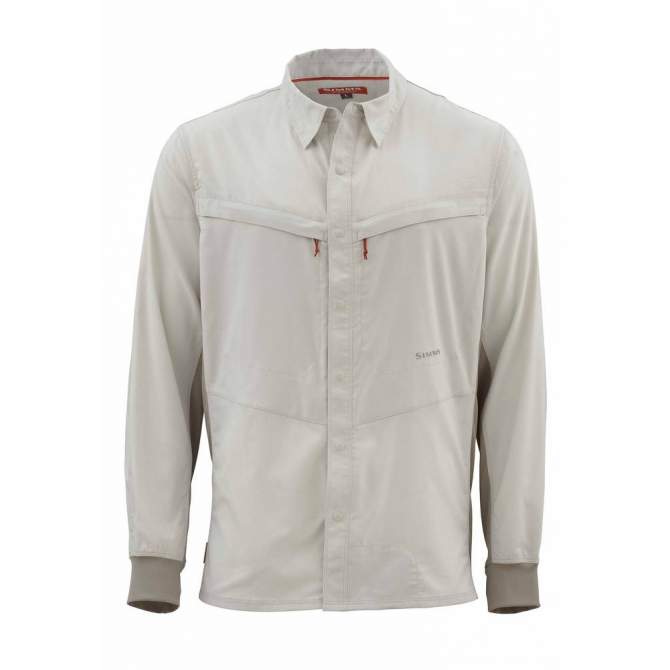 Simms Intruder BiComp LS Shirt, Bone