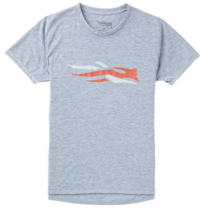 Sitka Logo Tee SS New, Heather Grey