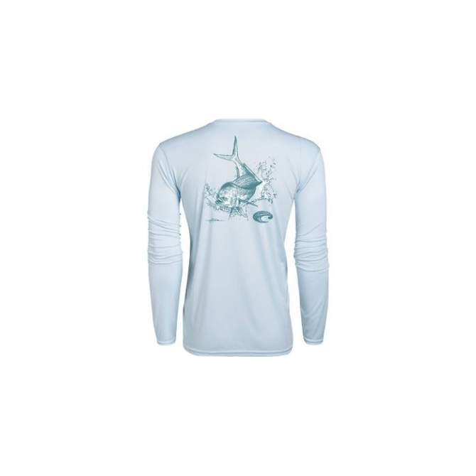 Costa TECHNICAL DORADO LS SHIRT, Light Blue