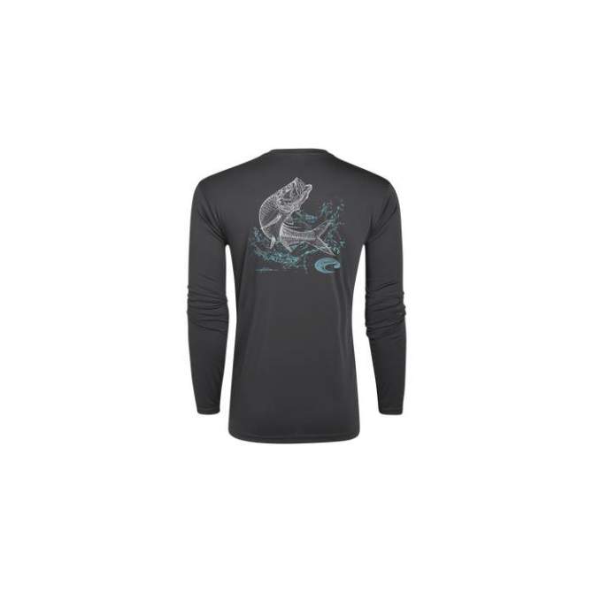 Costa TECHNICAL TARPON LS SHIRT, Gray