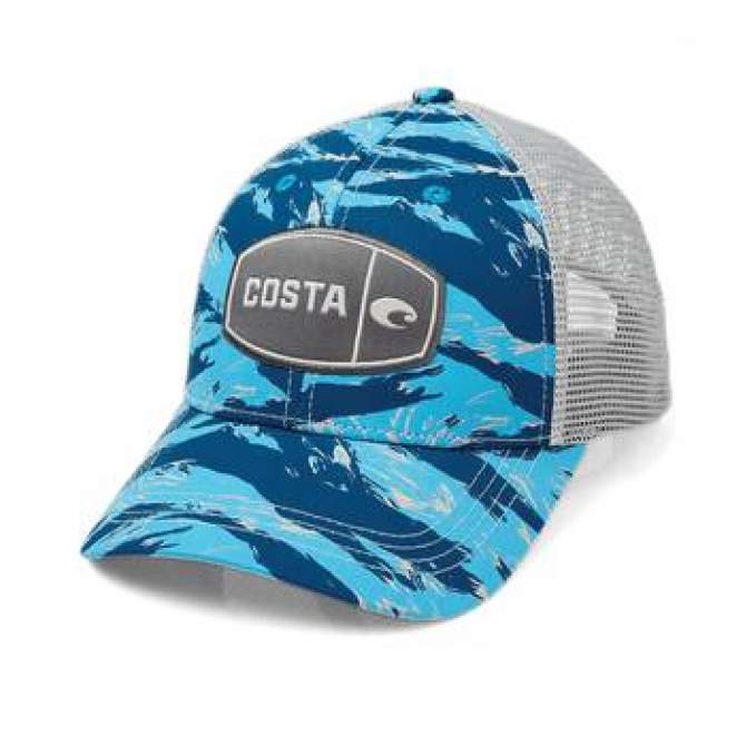 Costa Tiger Camo Trucker, Blue
