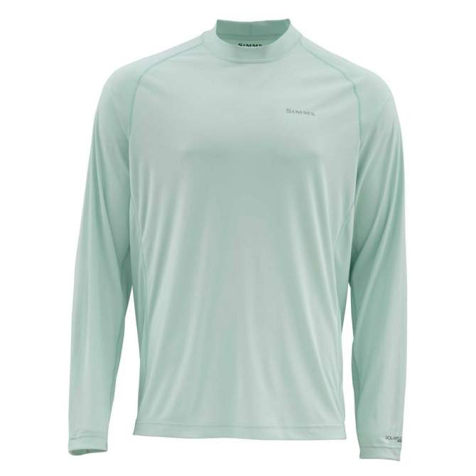 Simms Solarflex LS Crewneck Solid, Wintergreen