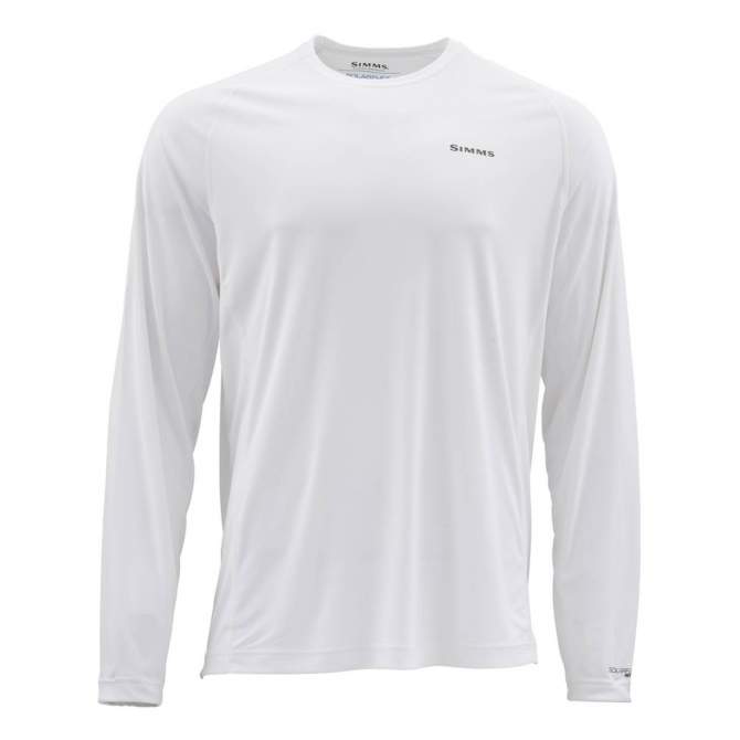 Simms SolarFlex LS Crew - Graphic Print, Cloud Camo Permit Mist