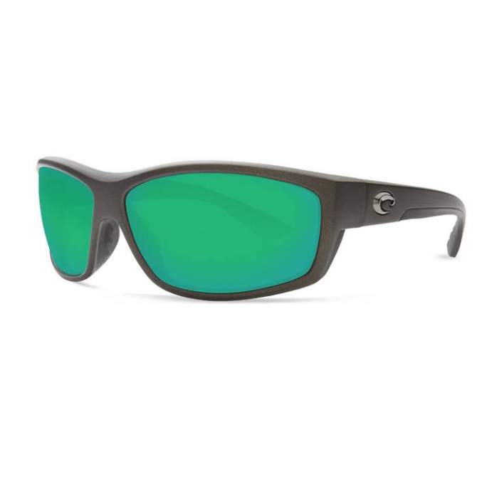 Costa Saltbreak Green Mirror 580P, Steel Gray Metallic Frame