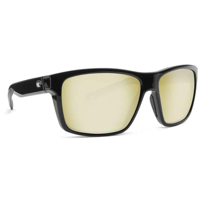 Costa Slack Tide Sunrise Silver Mirror 580P, Shiny Black Frame