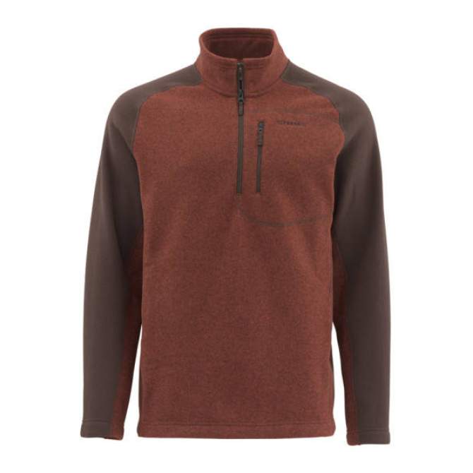 Simms Rivershed Sweater, Rusty Red