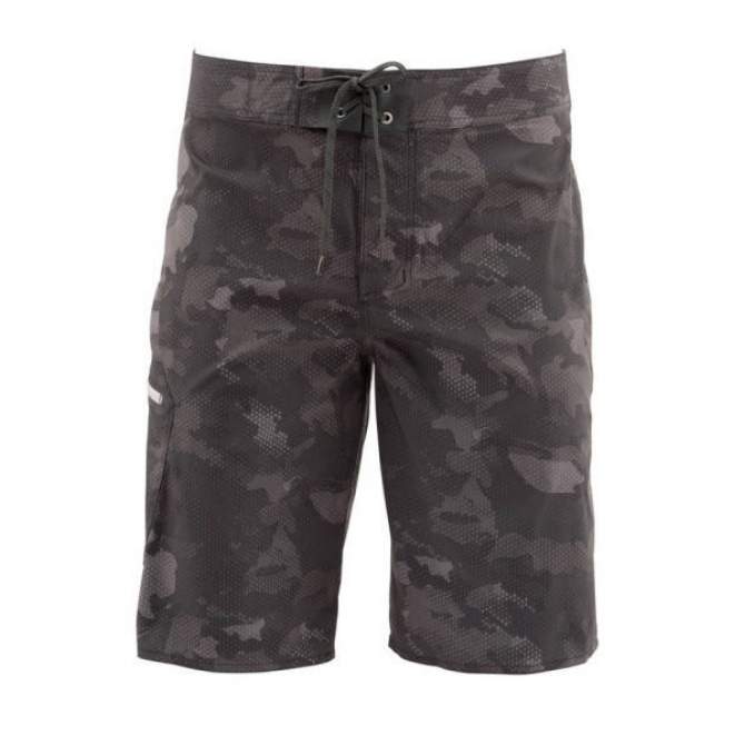 Simms Tumunu Board Short - Print, Hex Flo Camo Carbon