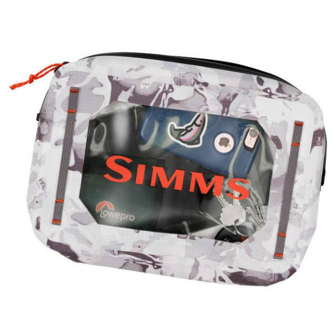 Simms Dry Creek Gear Pouch 4L, Cloud Camo Grey