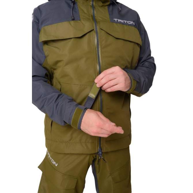 Triton PRO ANGLER (таслан, хаки|тёмно-серый)