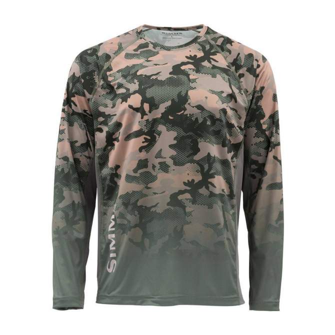 Simms Challenger Solar Tech Jersey, Hex Flo Camo Timber