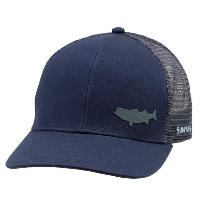 Simms Payoff Trucker - Striper, Admiral Blue