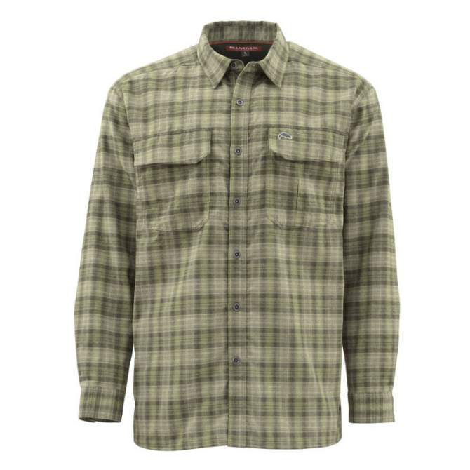 Simms Coldweather LS Shirt, Covert Plaid
