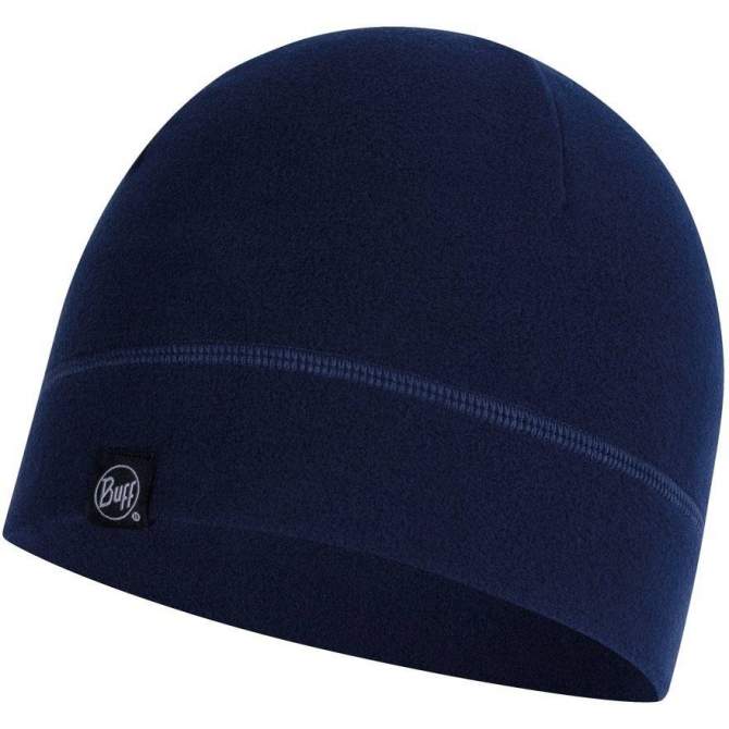 Buff Polar Hat, Solid Night Blue