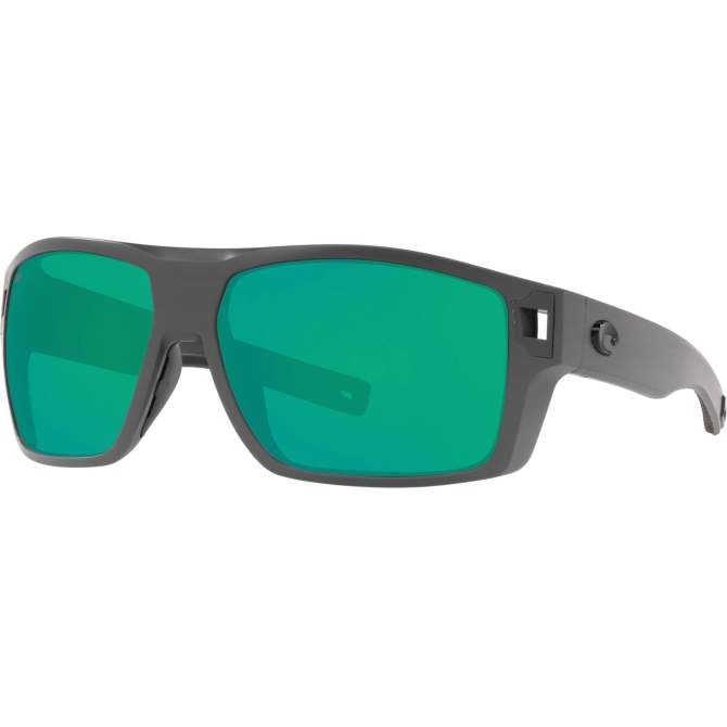 Costa Diego, Green Mirror 580P, Matte Gray Frame