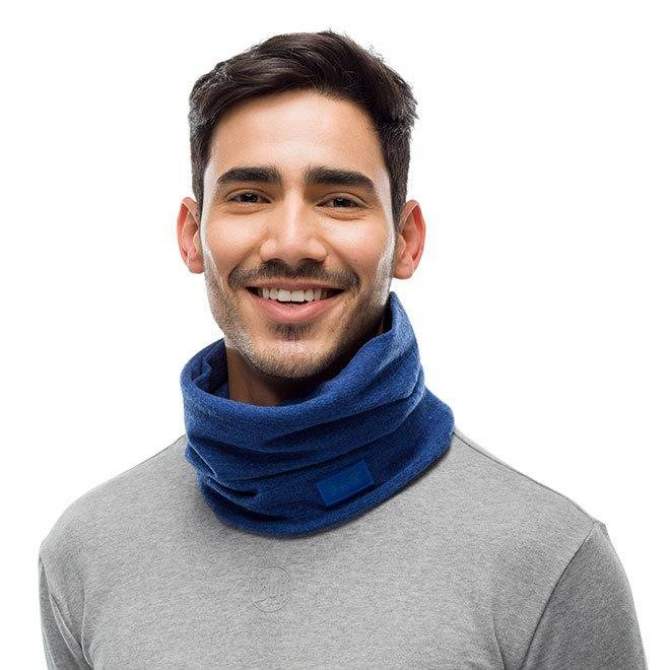 BUFF Merino Wool Fleece Neckwarmer, Olympian Blue