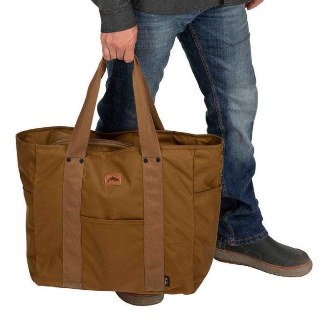 Simms Dockwear Tote 40L, Dark Bronze