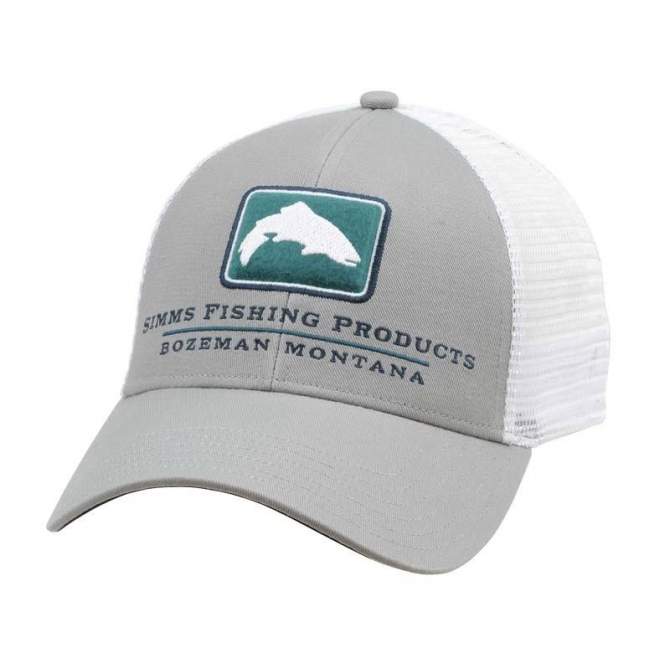Simms Trout Icon Trucker Cap, Granite