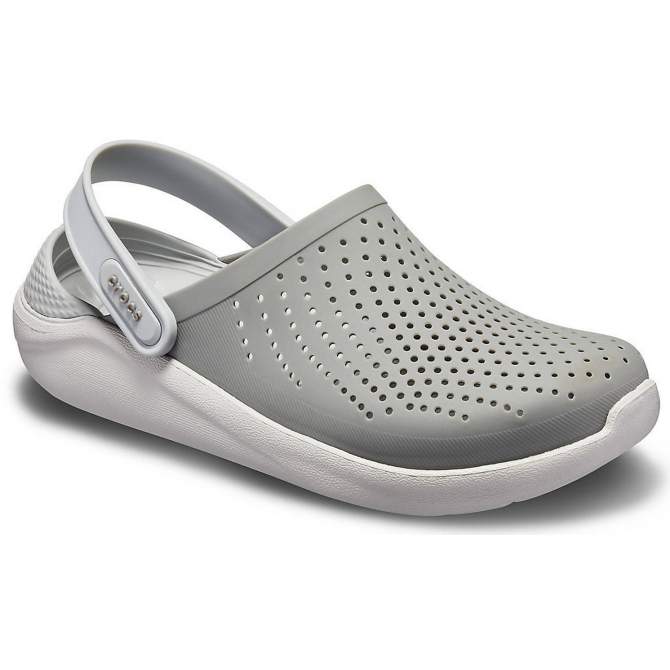 CROCS LiteRide Clog Smoke-Pearl White