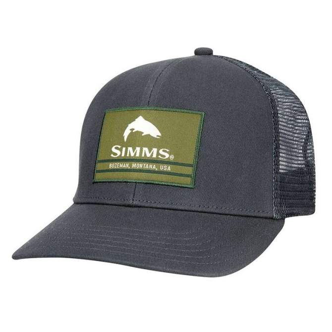Simms Original Patch Trucker, Carbon