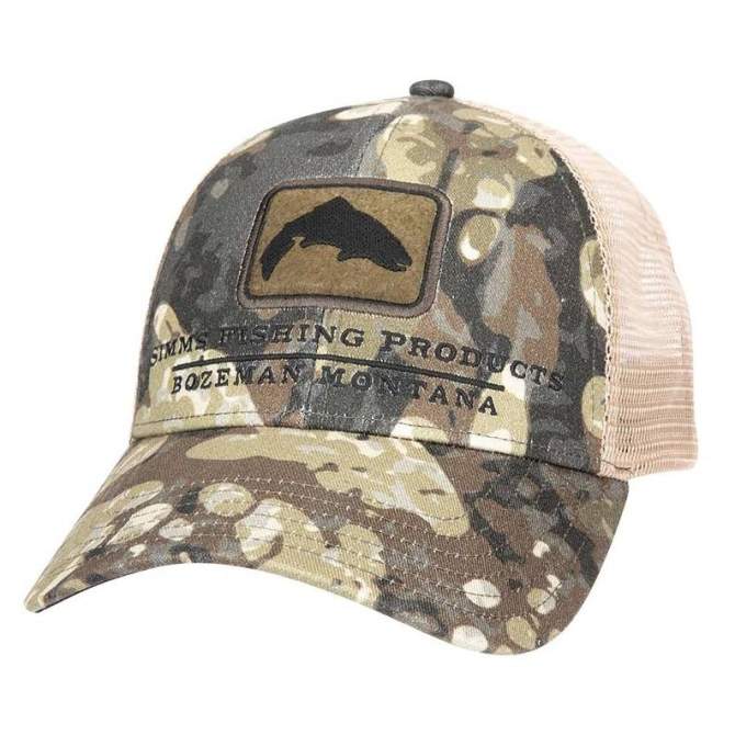 Simms Trout Icon Trucker, Riparian Camo