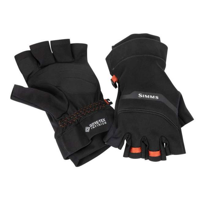 Simms Gore-Tex Infinium Half Finger, Black