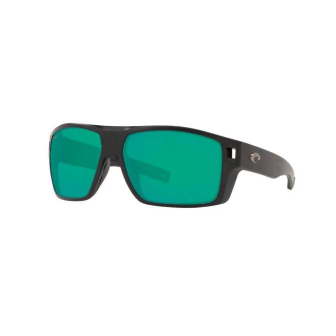 Costa Diego, Green Mirror 580P, Matte Black Frame