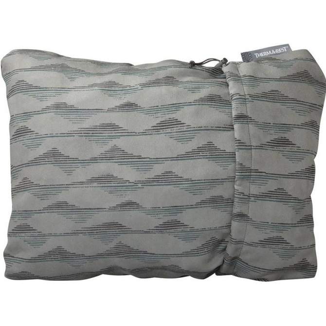 Therm-a-Rest COMPRESSIBLE PILLOW, XL, Gray Mountains Print