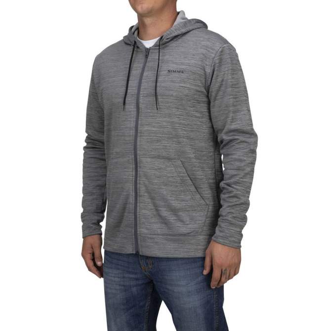 Simms Challenger Hoody - Full Zip '21, Steel Heather