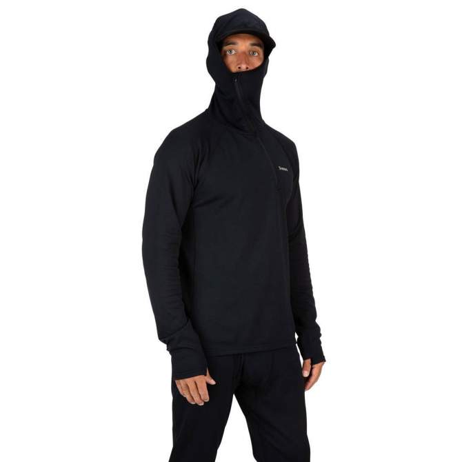 Simms Heavyweight Baselayer Hoody, Black