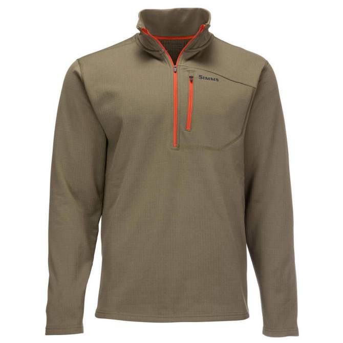 Simms Thermal 1-4 Zip Top, Dark Stone