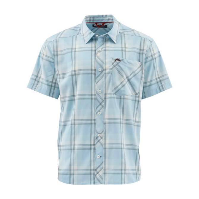 Simms Outpost SS Shirt, Mist Plaid