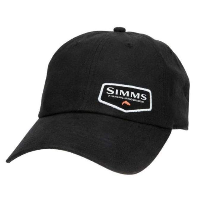 Simms Oil Cloth Cap, Black